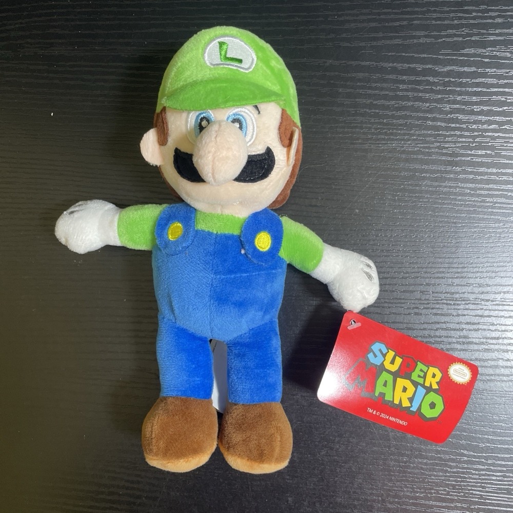 Nintendo Official 9" Super Mario Luigi Soft Plush Toy Stuffed Animal Plumber